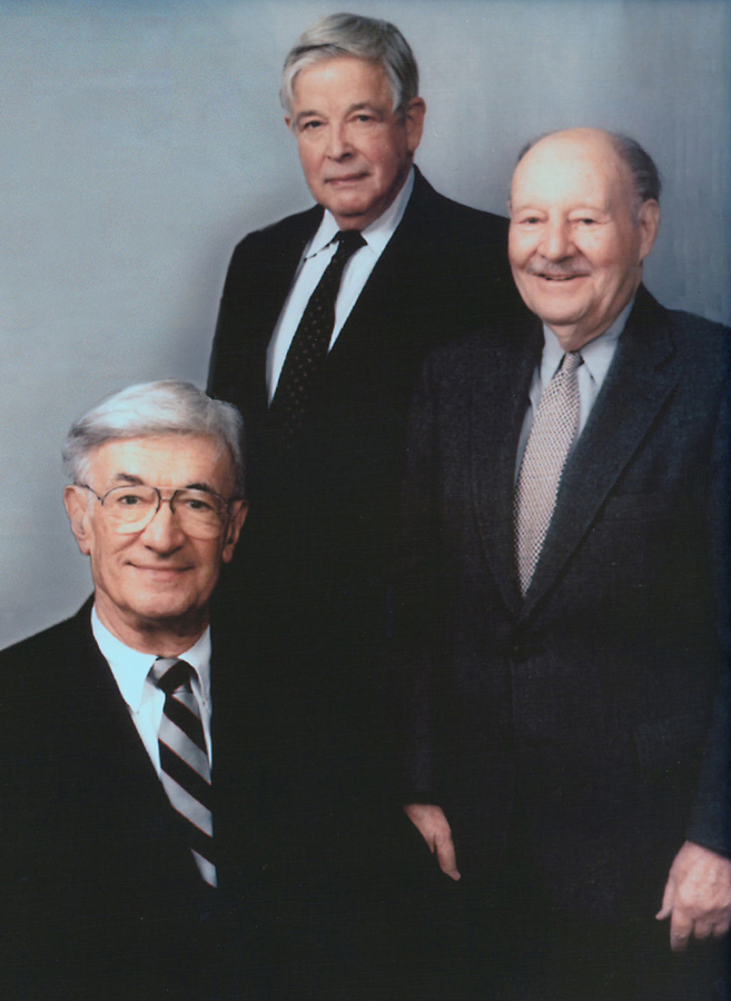 From Left to Right:  Norman E. Schlesinger, David M. Satz, Samuel S. Saiber